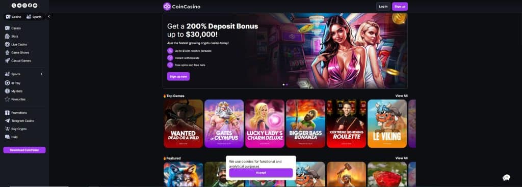 CoinCasino - Montana Online Casinos